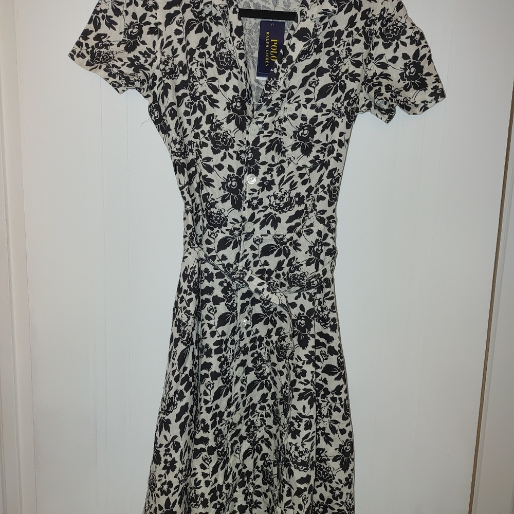 Womens polo ralph lauren linen floral dress